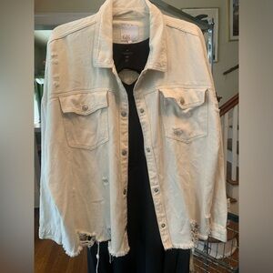 GIANI BINI DISTRESSED DENIM JACKET